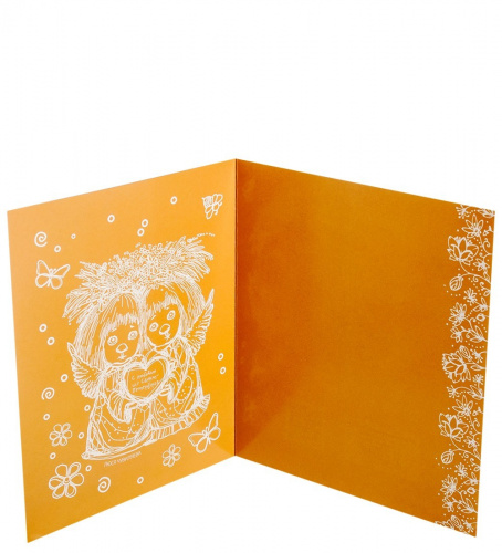 ANG-128 Открытка "Ангел, освещающий жизненный путь" 15х17 на VALLES.TOP