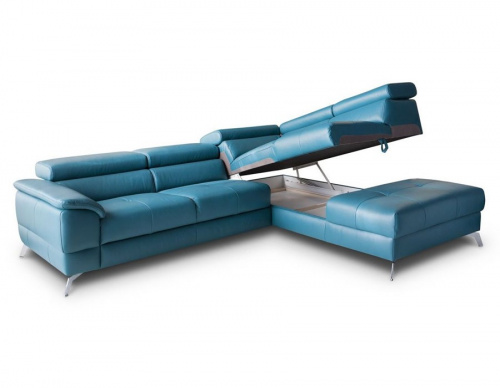 Диван Gala Collezione Catania угловой, кожаный на VALLES.TOP