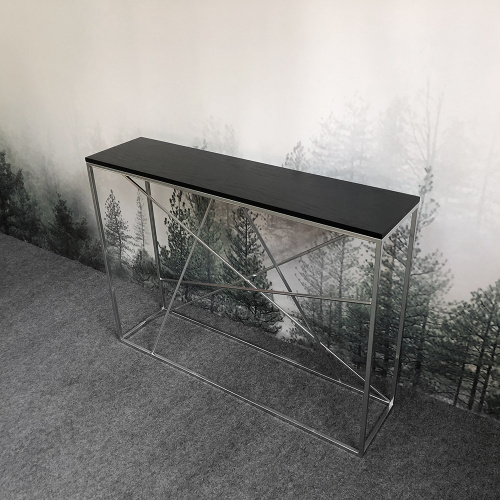 Консоль Intelligent Design Wilson line silver черный дуб на VALLES.TOP