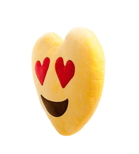 Подушка Lovely Joy Смайлик Любовь в форме сердца на VALLES.TOP