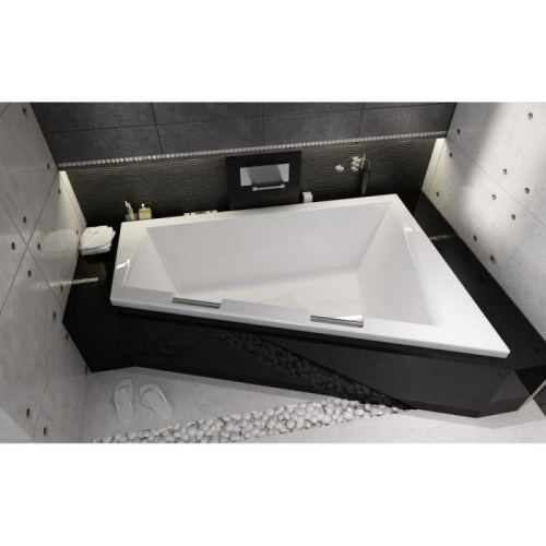 Ванна Riho Doppio акриловая, ассиметричная, левая, белая, 180х130 см на VALLES.TOP