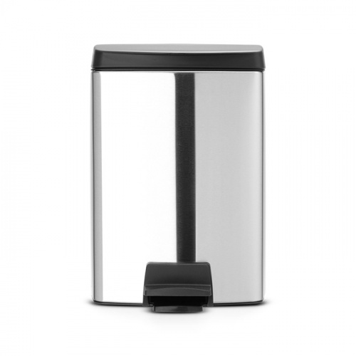 Бак Brabantia мусорный, прямоугольный, стальной матовый, FPP, 10 л на VALLES.TOP