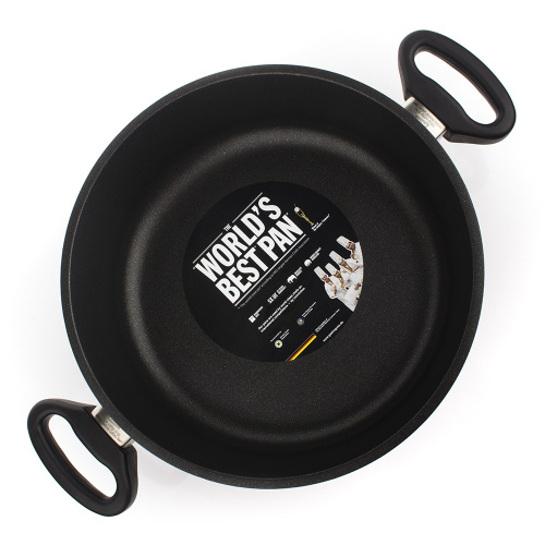 Сотейник AMT Frying Pans с двумя фиксированными ручками, диаметр 26 см на VALLES.TOP