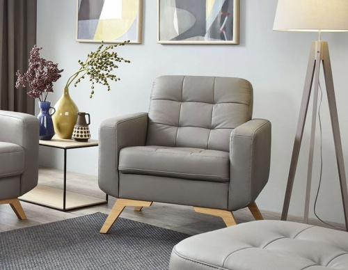 Кресло Gala Collezione Fiord в коже на VALLES.TOP