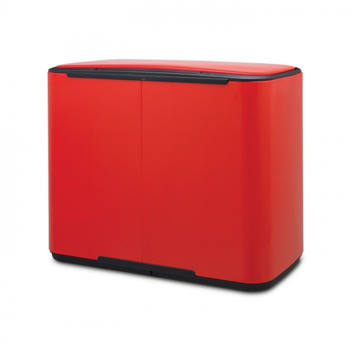 Бак Brabantia Pedal Bin Bo мусорный, пламенно-красный, 3х11 л на VALLES.TOP