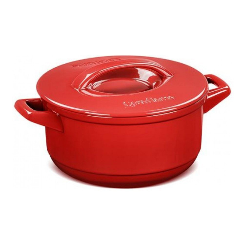Кастрюля с керамической крышкой Ceraflame Duo+, 2.5л, цвет красный на VALLES.TOP