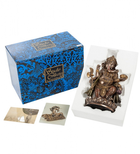 Статуэтка Veronese Ганеша на лотосе WS-540 на VALLES.TOP