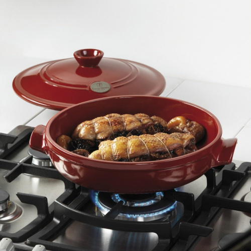 Кастрюля EMILE HENRY Flame для тушения, диаметр 29,5 см, 3,2 л на VALLES.TOP