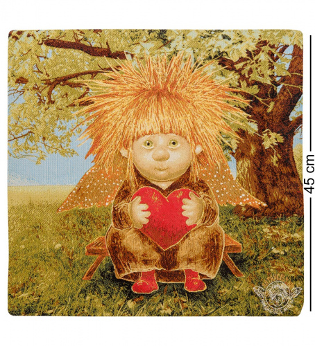 Наволочка Artangels Ангел любящего сердца, гобеленовая, 45х45 см на VALLES.TOP