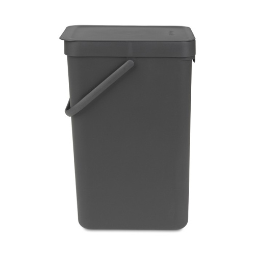 Ведро Brabantia Sort & Go мусорное, встраиваемое, серое, 16 л на VALLES.TOP