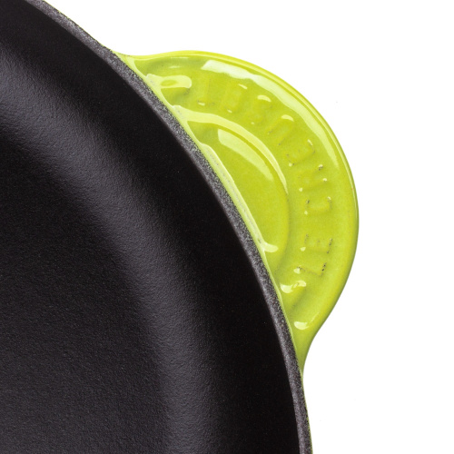 Сковорода Le Creuset чугунная, эмалированная, зеленая, 28 см на VALLES.TOP