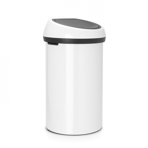 Бак Brabantia Touch Bin New мусорный, белый, 60 л на VALLES.TOP