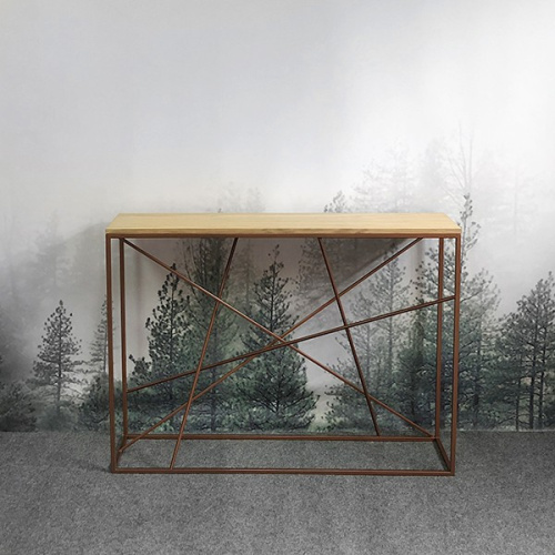 Консоль Intelligent Design Wilson line copper светлый дуб на VALLES.TOP