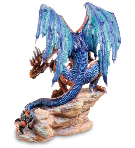 Статуэтка Veronese Дракон и воин - храбрость неуместна WS-267 на VALLES.TOP