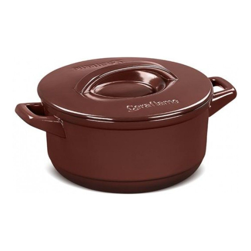 Кастрюля с керамической крышкой Ceraflame Duo+, 4.3л, цвет шоколад на VALLES.TOP