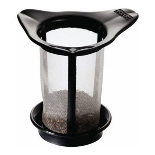 Кружка с фильтром BODUM YO-YO, 0.35л, цвет черный на VALLES.TOP