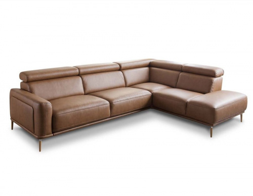 Диван Gala Collezione Mezzana угловой, кожаный на VALLES.TOP
