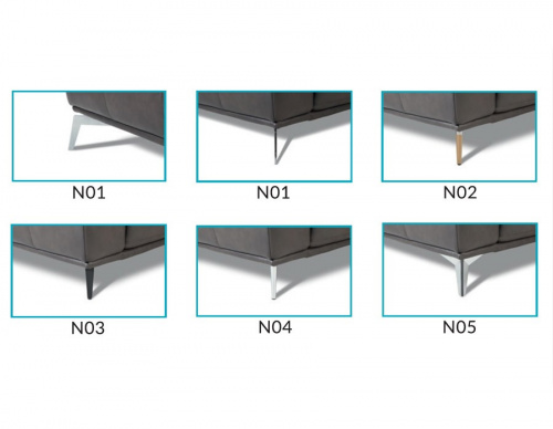 Диван Gala Collezione Mezzana угловой, кожаный на VALLES.TOP