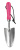 Совок Burgon & Ball Florabrite садовый, флуоресцентный, розовый на VALLES.TOP