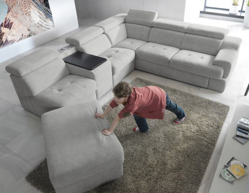 Диван Gala Collezione Belluno угловой в ткани на VALLES.TOP