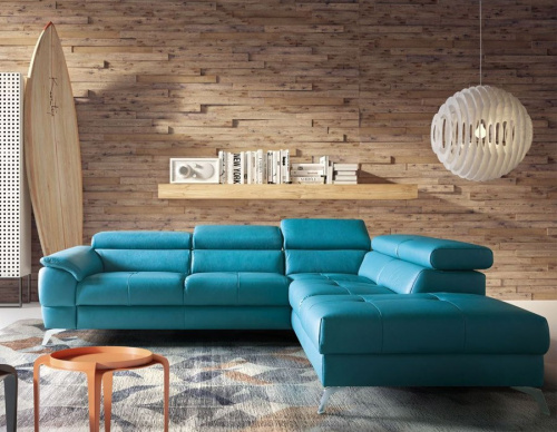 Диван Gala Collezione Catania угловой, кожаный на VALLES.TOP