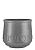 Керамическое цветочное кашпо серое Belinda Lene Bjerre на VALLES.TOP