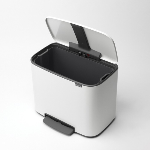 Бак Brabantia Pedal Bin Bo мусорный, белый, 36 л на VALLES.TOP