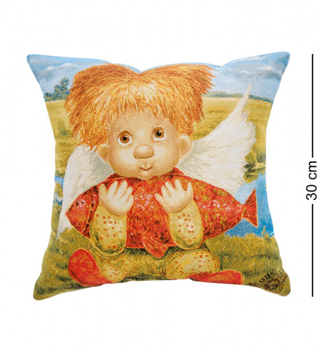 Подушка Artangels Ангел успеха, гобеленовая, 30х30 см на VALLES.TOP