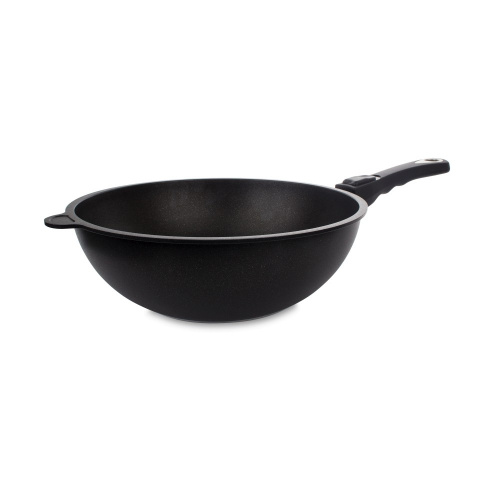 Вок AMT Frying Pans со съемной ручкой, диаметр 28 см, 2,2 л на VALLES.TOP