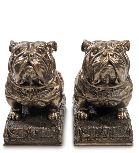 Держатели Veronese Два бульдога WS-884 для книг на VALLES.TOP