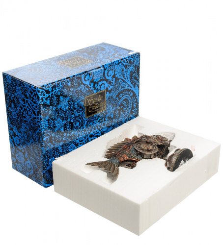 Статуэтка Veronese Рыба-удильщик в стиле стимпанк, с подсветкой на VALLES.TOP