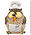 Копилка The Comical World of Stratford Сова-повар RV-344 на VALLES.TOP