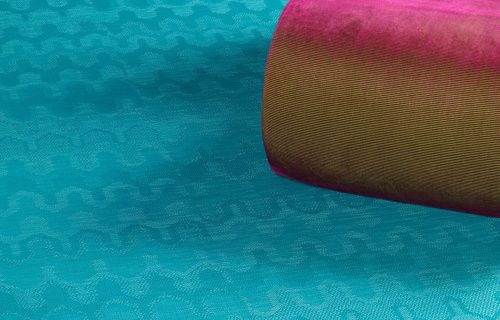 Пол Bolon Missoni Optical Turquoise плетеный, виниловый, 2000х25000х3 мм на VALLES.TOP