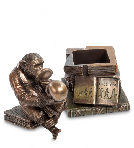 Шкатулка Veronese Обезьяна с черепом WS-100/1 на VALLES.TOP