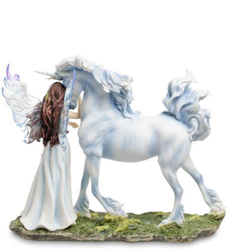 Статуэтка Veronese Ангел и единорог WS-249 на VALLES.TOP