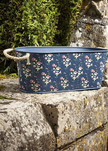 Кашпо овальное металлическое Flower Girl Collection Briers, L на VALLES.TOP