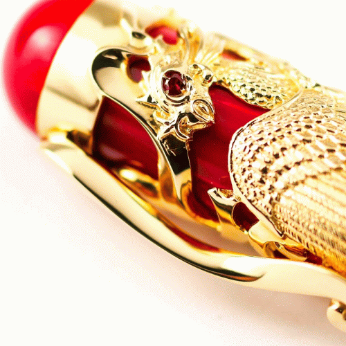 Ручка Montegrappa Eternal bird Phoenix gold M перьевая на VALLES.TOP