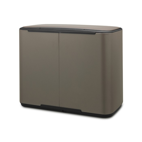 Бак Brabantia Pedal Bin Bo мусорный, платиновый, 3х11 л на VALLES.TOP