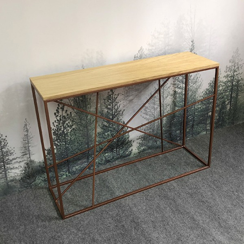 Консоль Intelligent Design Wilson line copper светлый дуб на VALLES.TOP