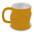Кружка Ceraflame мятая керамическая, желтая, 0,32 л на VALLES.TOP