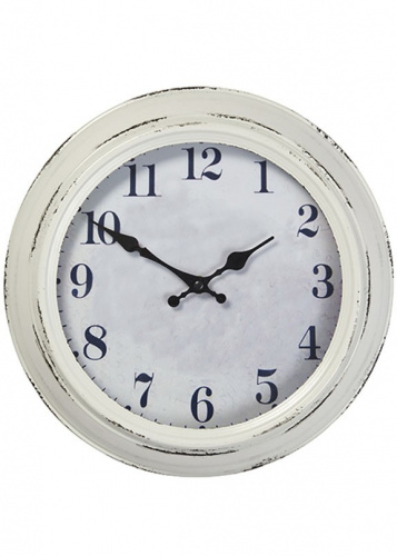 Часы в белой раме Highcliffe Briers на VALLES.TOP