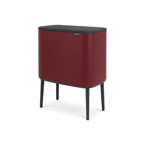 Бак Brabantia Touch Bin Bo мусорный, минерально-бордовый, 3х11 л на VALLES.TOP