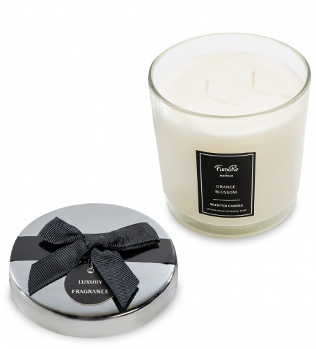 Свеча Fumare Цветение апельсина, в стекле с крышкой, 10 см на VALLES.TOP