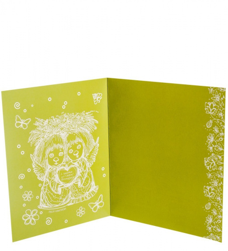 ANG-181 Открытка "Солнечный ангел" 15х17 на VALLES.TOP