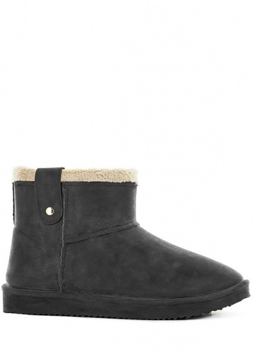 Угги Blackfox Ankle Boot Cheyenne короткие, резиновые, черные на VALLES.TOP