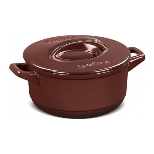 Кастрюля с керамической крышкой Ceraflame Duo+, 1.9л, цвет шоколад на VALLES.TOP