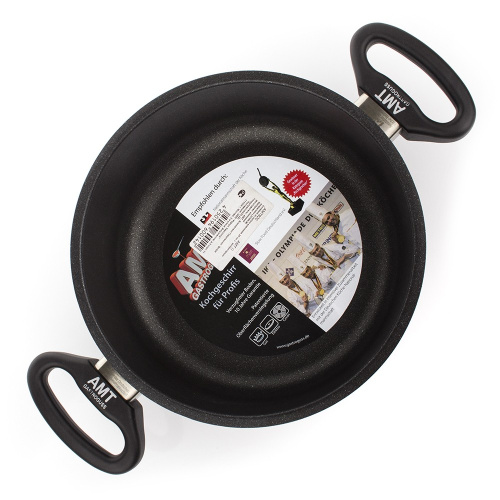 Сотейник AMT Frying Pans с двумя фиксированными ручками, диаметр 20 см на VALLES.TOP