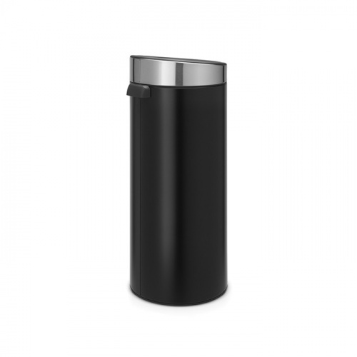 Бак Brabantia Touch Bin New мусорный, черный матовый, со стальной крышкой, 30 л на VALLES.TOP