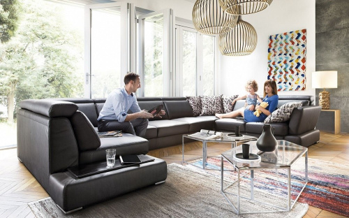 Диван Gala Collezione Play модульный в коже на VALLES.TOP