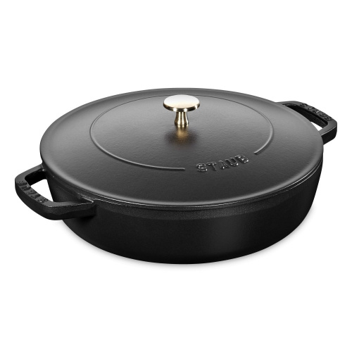 Сотейник STAUB с крышкой, диаметр 24 см на VALLES.TOP